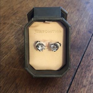 Authentic Juicy Couture crown earrings